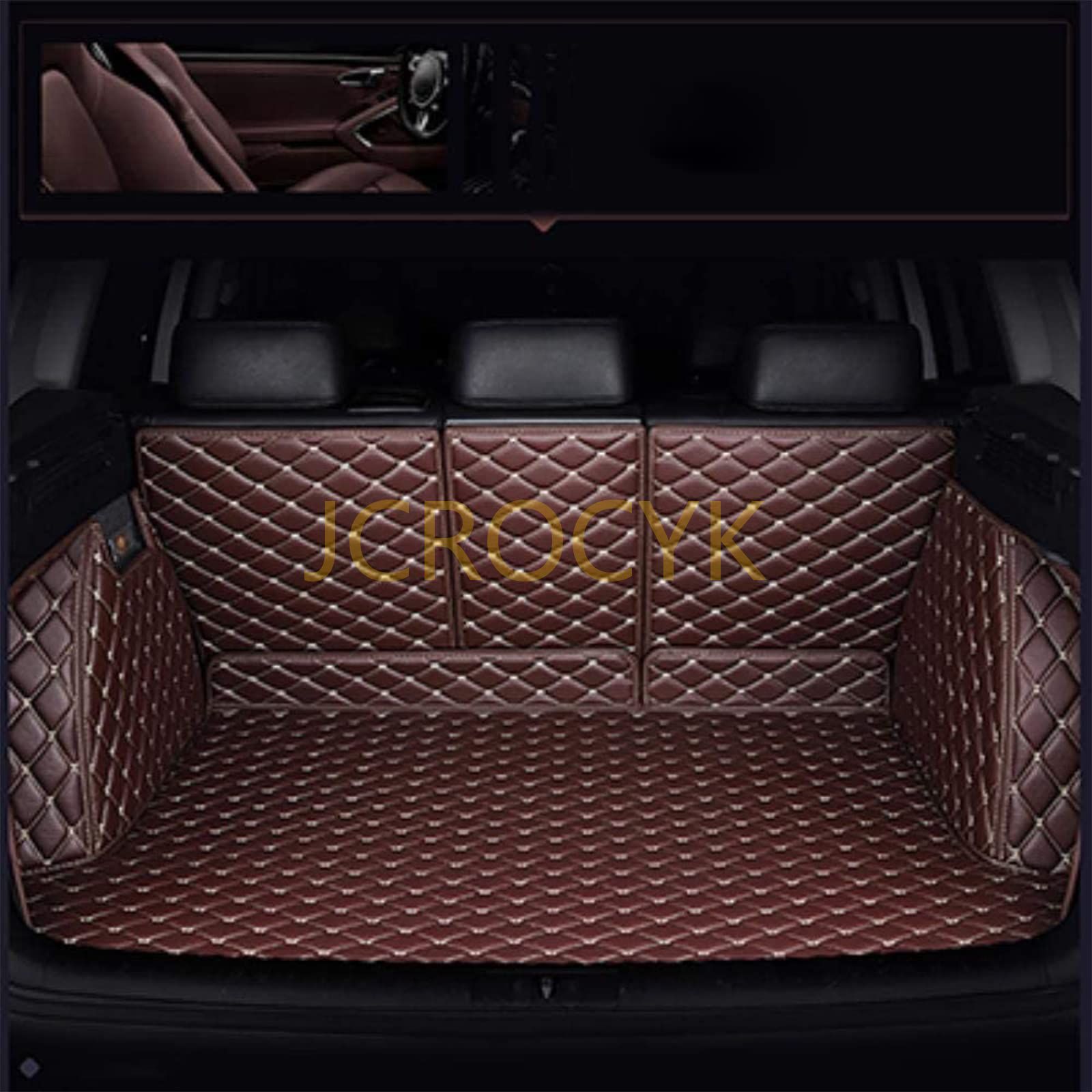 カスタム トランクマット ホンダインスピアー2019 に適用 XPE レザー ラゲッジマット カーゴマット フルセット防水車トランクマット すべての天気、 耐摩擦、 耐汚れ、 内装パーツカーアクセサリー｜ネフストア