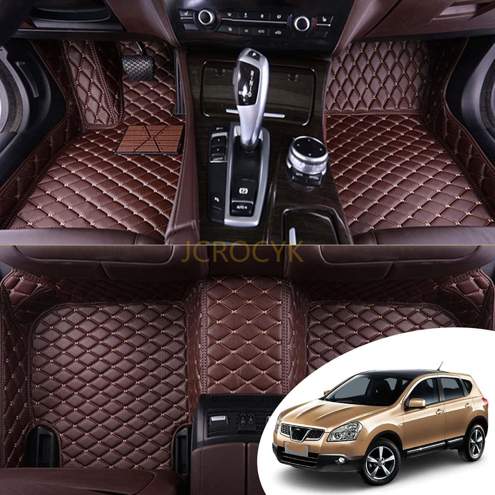 カスタムフロアマット適合日産キャシュカイQashqai 2008-2020 すべてのモデル 立体カーマット 車用 3D PUレザーフロアマット 車種専用設計 防水 滑り防止 耐汚れカーペットライナー取付簡単 保護パーツ カー用品 8,361円
