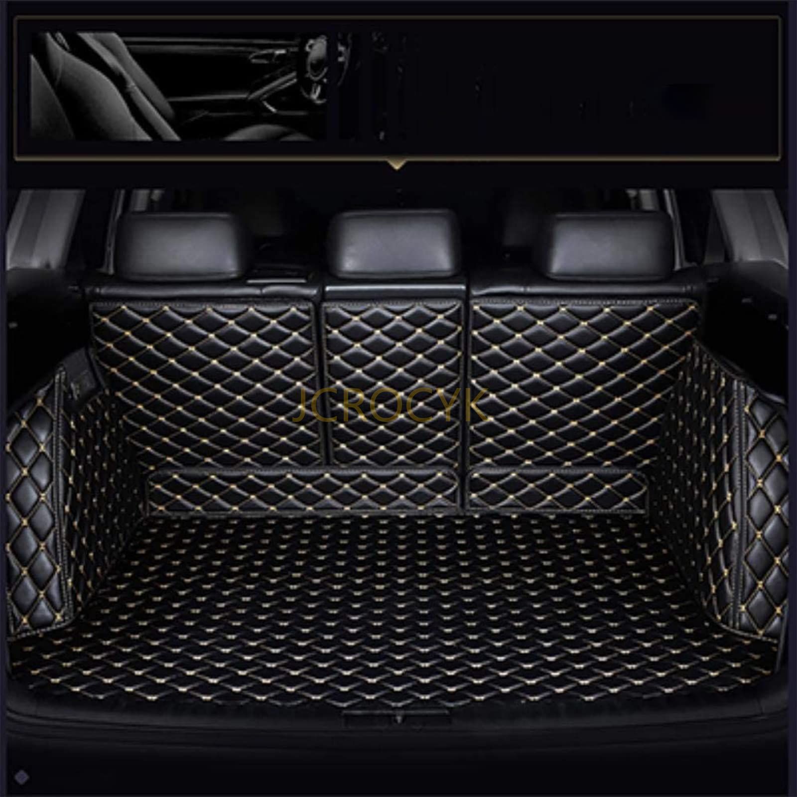 カスタム トランクマット 日産ブルーバード(Bluebird) 2016-2020 XPE レザー ラゲッジマット カーゴマット フルセット防水車トランクマット すべての天気、 耐摩擦、 耐汚れ、 内装パーツカーアクセサリー