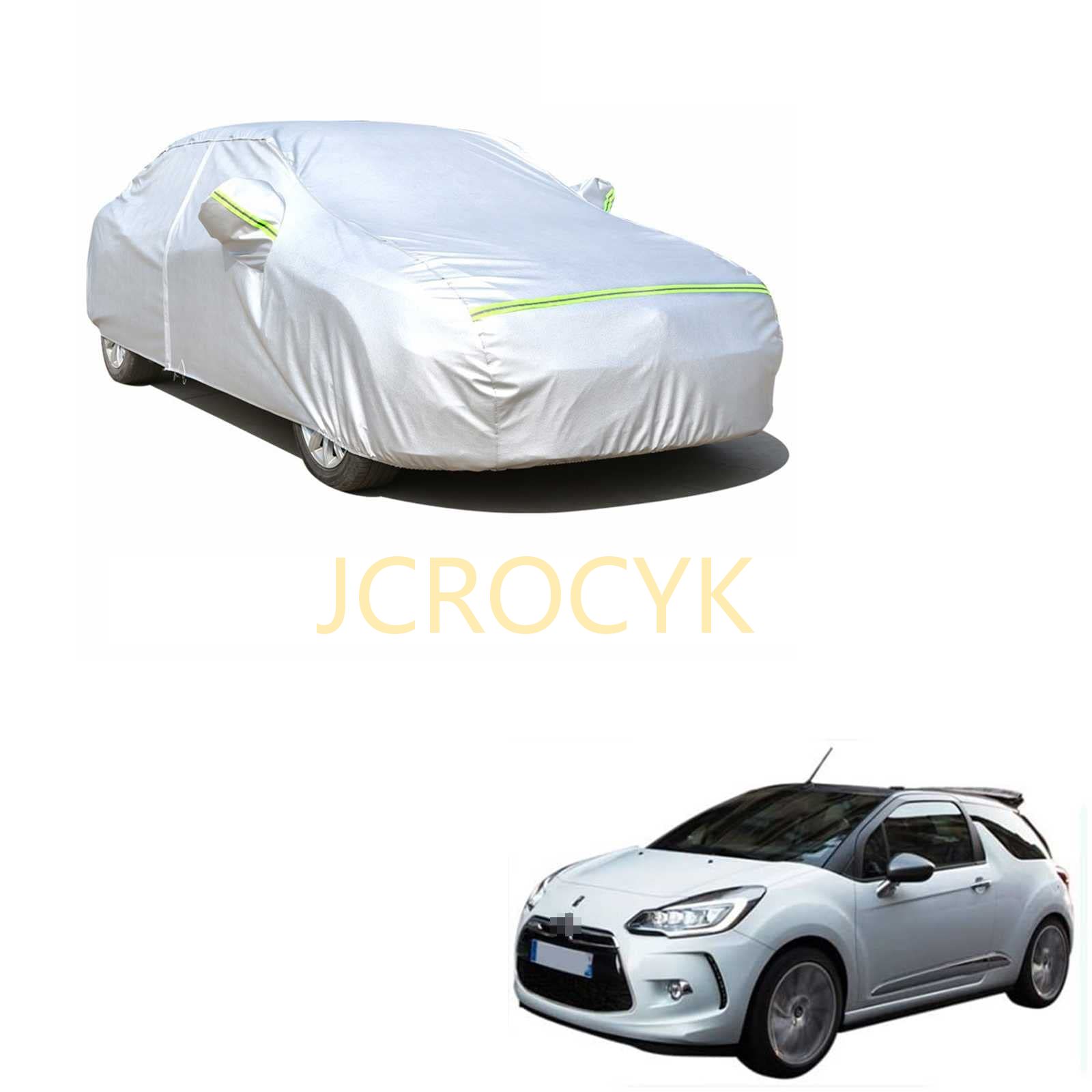 カーカバー シトロエン DS3カブリオ ABA-A5CEG01 2013年7月～現行 専用カバー 純正 カーボディカバー 全天候型保護カーカバー UVカット 凍結防止カバー 防水 防塵 スクラッチ耐性 (収納袋付)