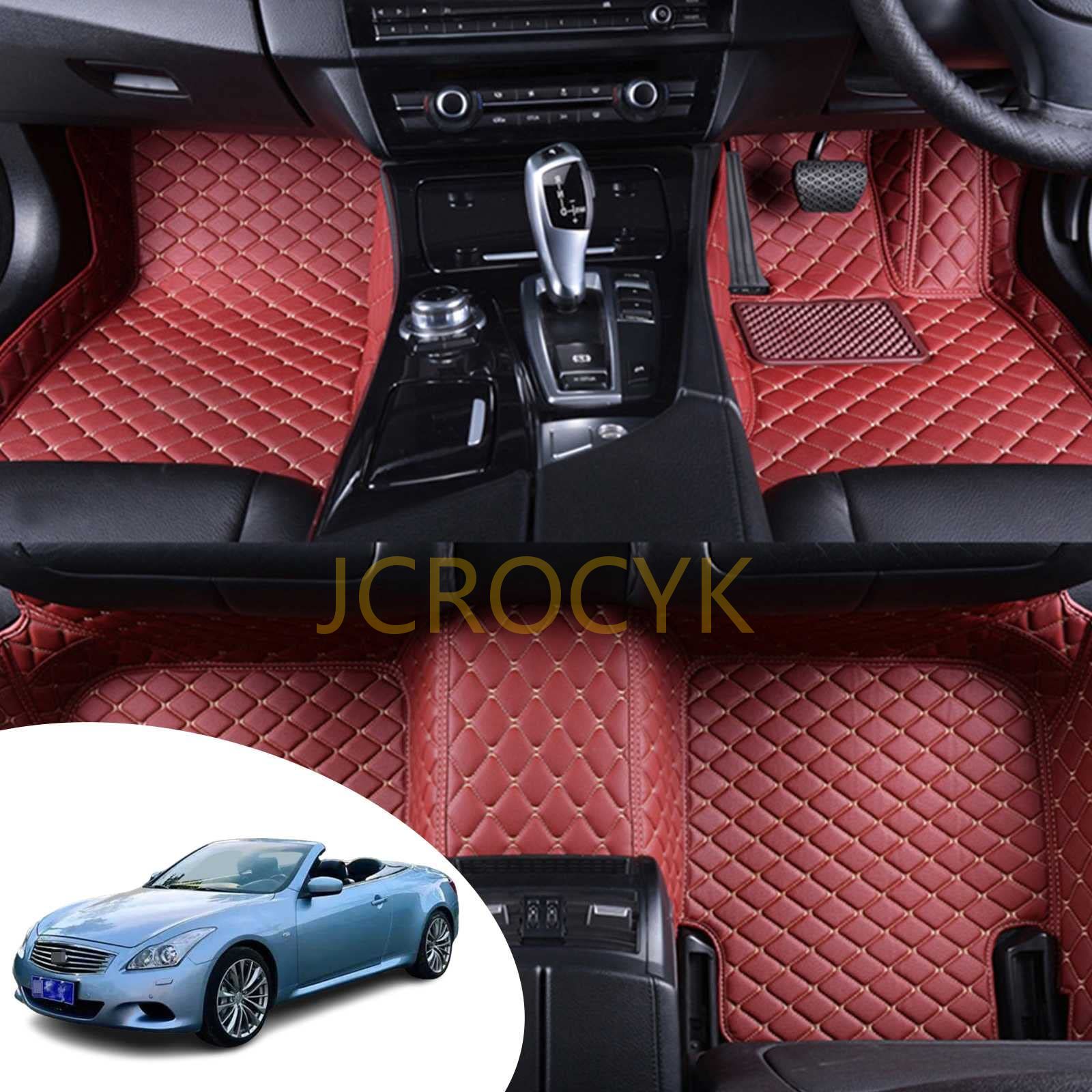 カスタム フロアマット 適合 インフィニティ(Infiniti) G Coupe/G37 2009-2013 / G Sedan 2008-2013 車種専用設計 XPE レザー カーマットカスタムフロアマット滑り防止車用 フロアマット 耐汚れ 取付簡単 保護パーツ （右ハンドル）