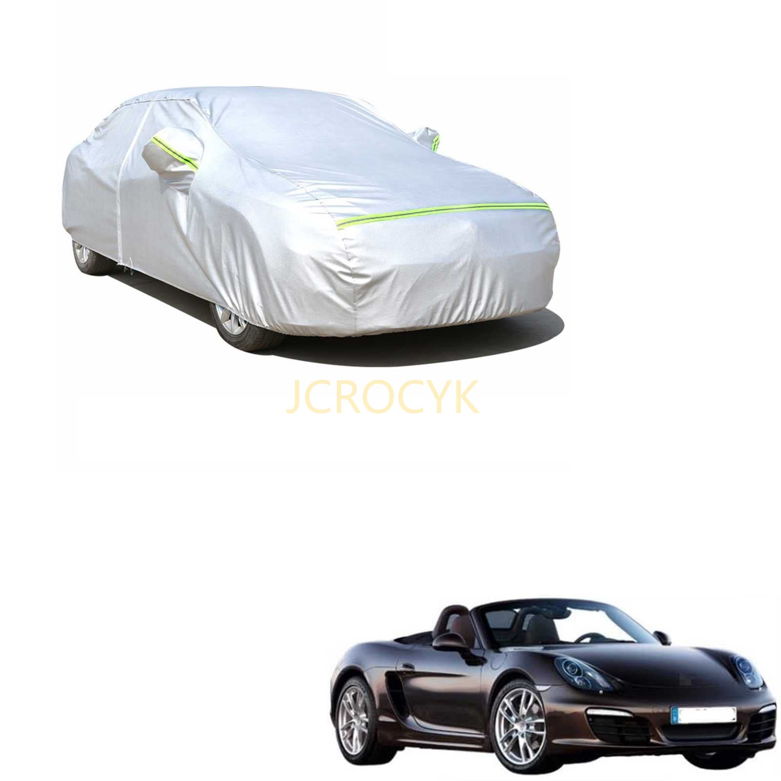 車カバーボディカバー ポルシェ ボクスター ABA-981MA122 ABA-981MA123 ABA-981BX 2012年6月～現行 専用 全天候型保護カーカバー 純正 カーボディカバー 防水性ボディー車カバー絶縁自動車カバースクラッチ耐性 (収納袋付)