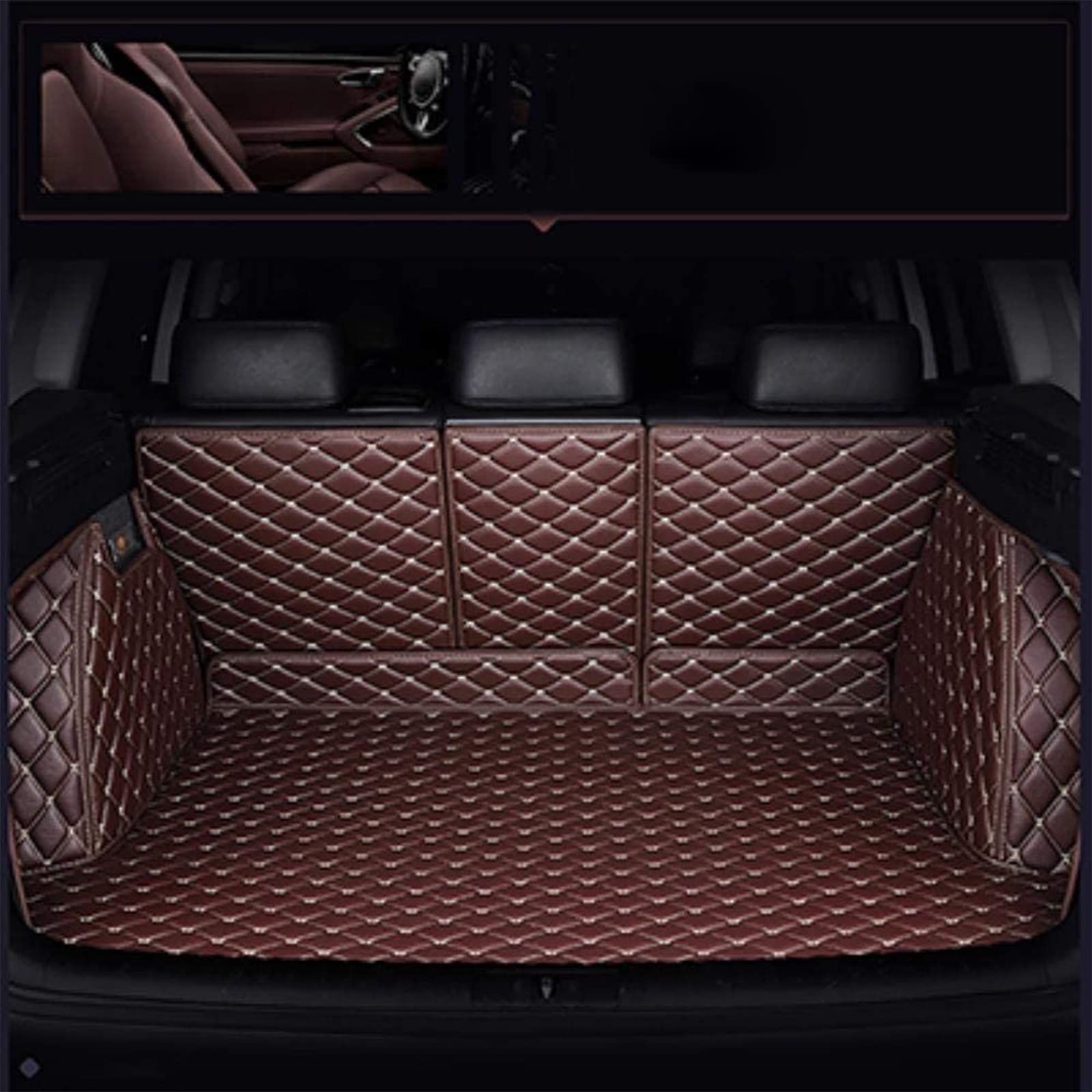 カスタム 車のトランクマット アウディA4アバントB8（2009-2015）に適用 車種専用設計 トランクマット 3Dフルカバーカーゴマット ラゲッジマット 防水 滑り防止 耐汚れ XPE レザーラゲージトレイ 保護パーツ