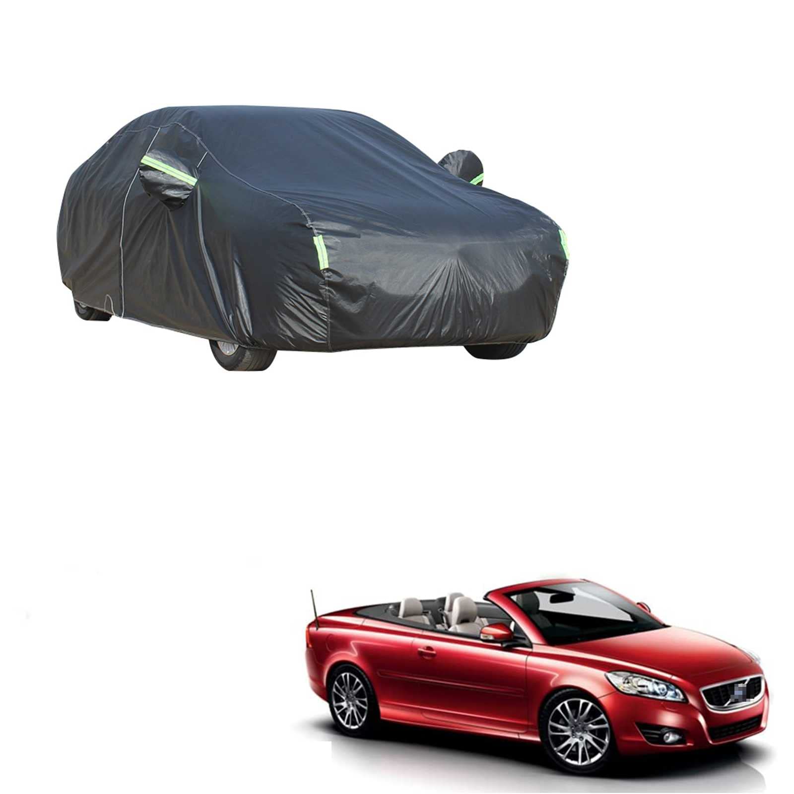 車カバー ボディーカバー ボルボ C70 カブリオレ DBA-MB5254 CBA-MB5244 2006年12月～現行 専用カーカバー全天候型保護 凍結防止カバー防水 防塵 防輻射紫外線 スクラッチ耐性 (収納袋付)