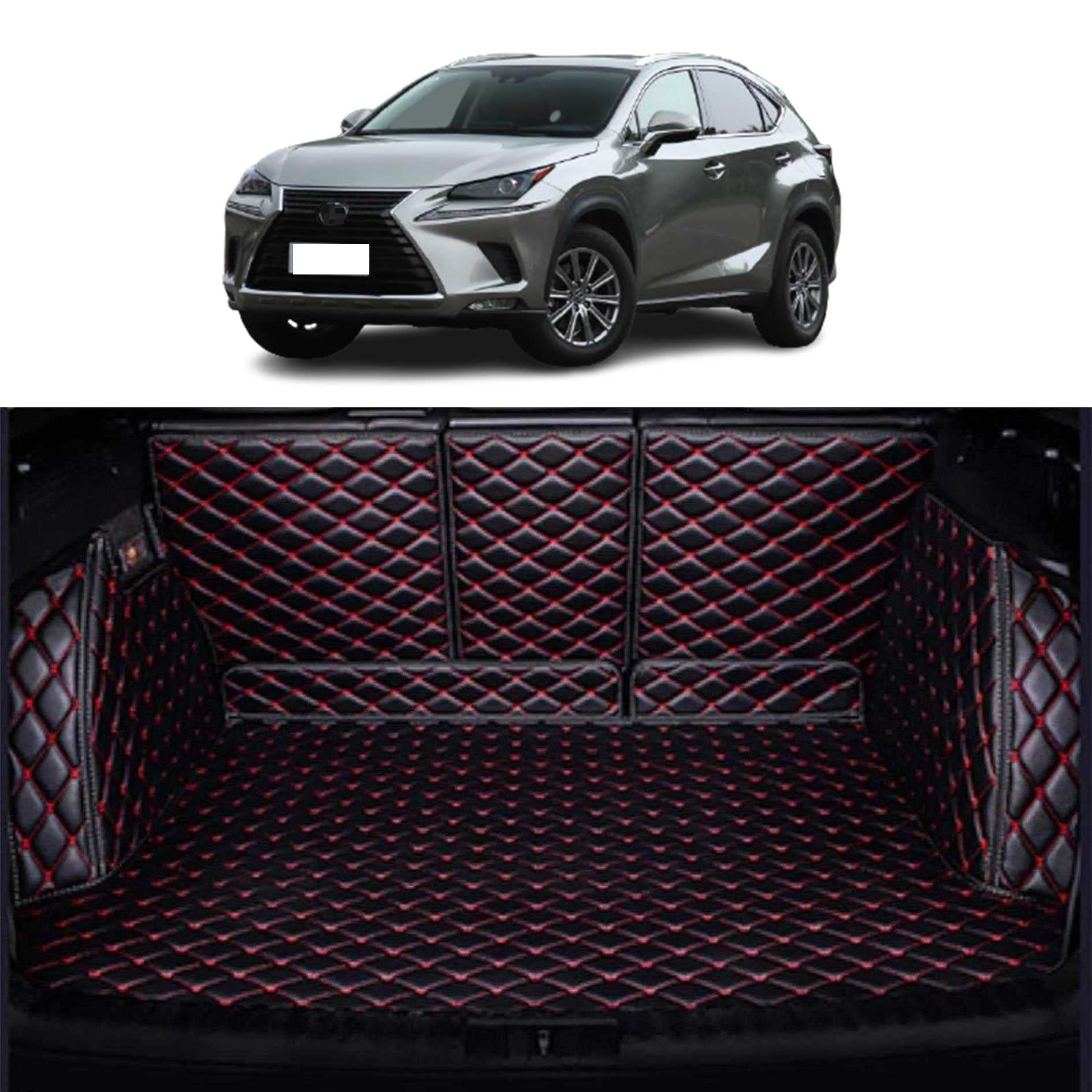 レクサス NX ラゲージマット XPE レザー ラゲッジマットカーゴマット Lexus NX (2015-2021) 専用 カスタム 車のトランクマット 傷防止カスタム荷台マット 耐汚れラゲージトレイ