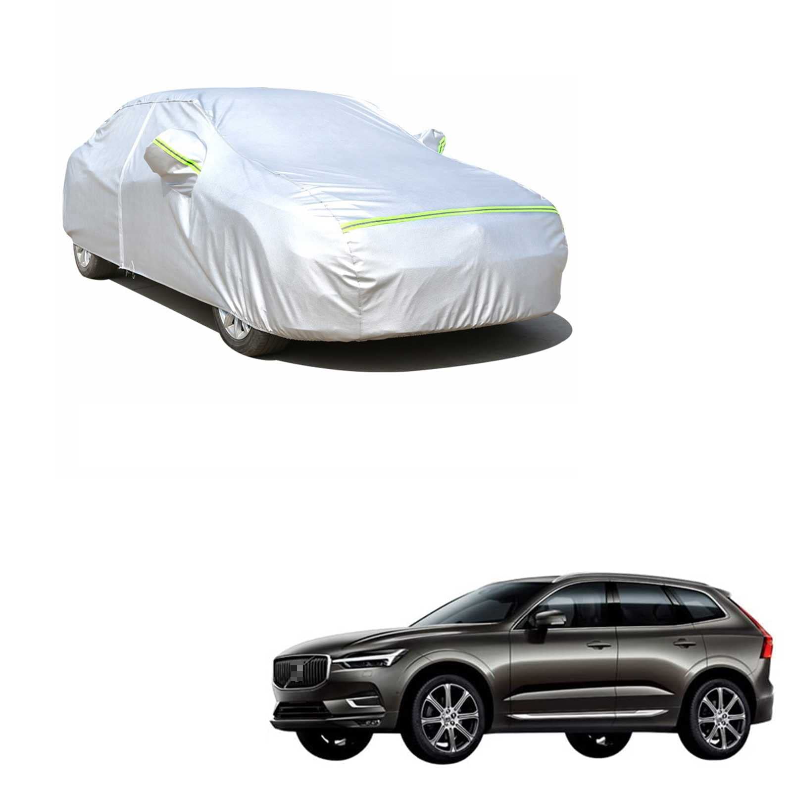 カーカバー ボルボ XC60 DBA-UB420XC LDA-UD4204TXC DLA-UB420XCPA 2009年6月～現行 専用カバー 純正 カーボディカバー 全天候型保護カーカバー UVカット 凍結防止カバー 防水 防塵 スクラッチ耐性 (収納袋付)