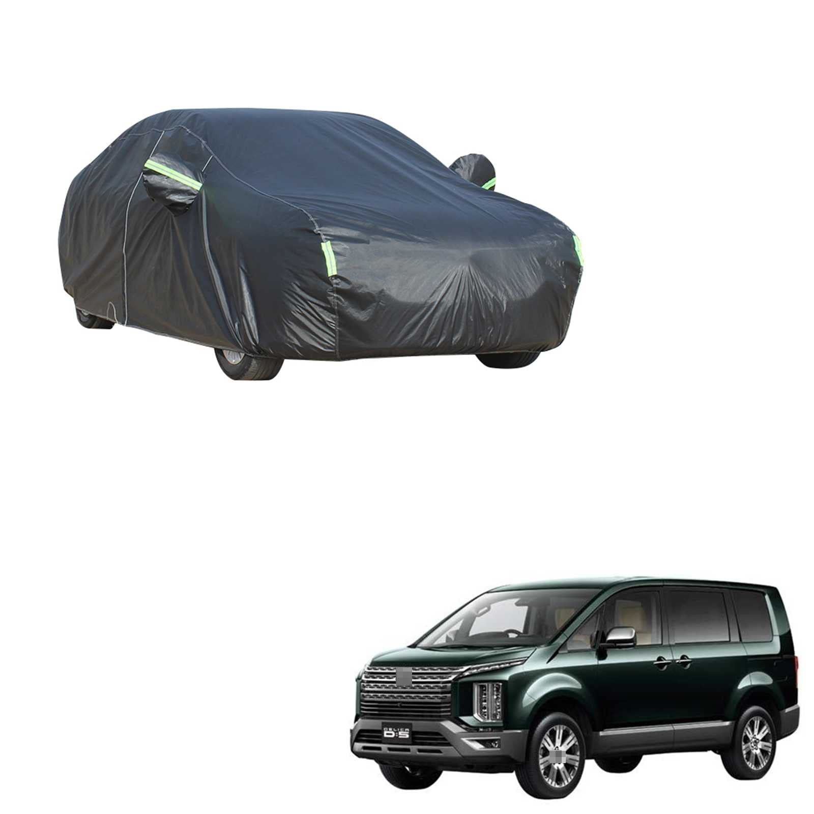 車カバー ボディーカバー 三菱 デリカD:5 CV1W CV2W CV5W 2012年7月～2019年2月 専用カーカバー全天候型保護 凍結防止カバー防水 防塵 防輻射紫外線 スクラッチ耐性 (収納袋付)