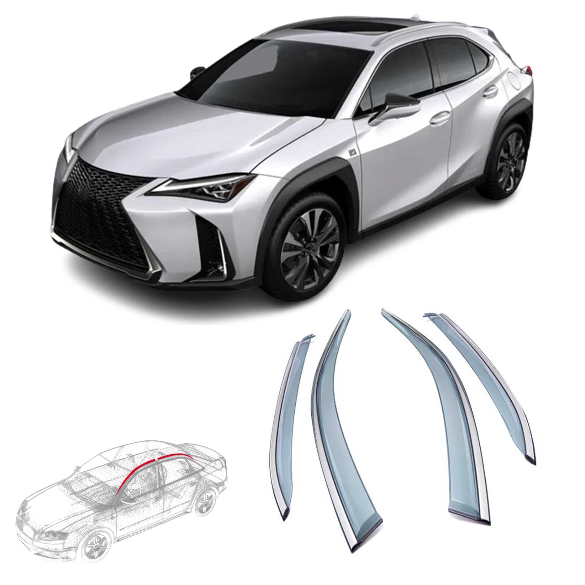 楽天市場】□ハリアーU30U38□レクサスRX330RX350RX400h純正USサン