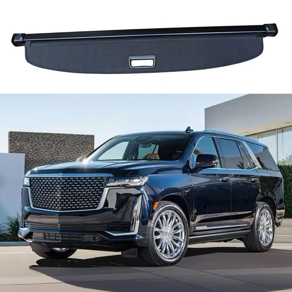 延長型 トランクカーゴカバー ラゲッジシェードシールド キャデラックエスカレード2021-2024キャンバスに適合｜ネフストア