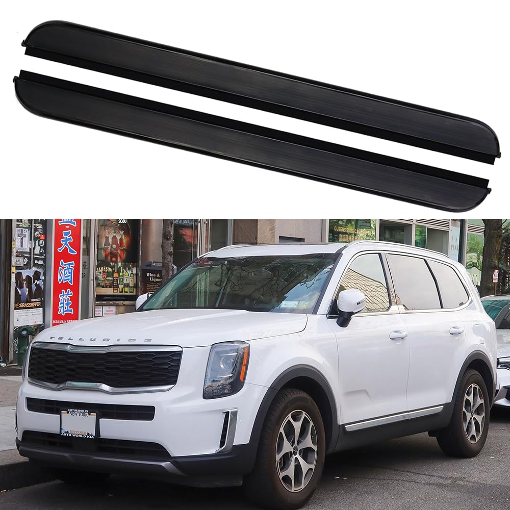 サイドステップ ランニングボード ナーフバー サイドペダルプロテクター KIA Telluride 2020-2024用 2個