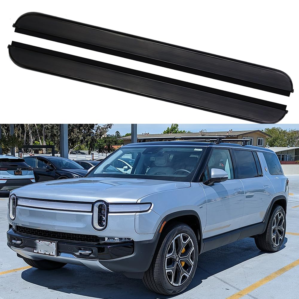 サイドステップ ランニングボード ナーフバー サイドペダルプロテクター 2個 Rivian R1S 2022-2024用