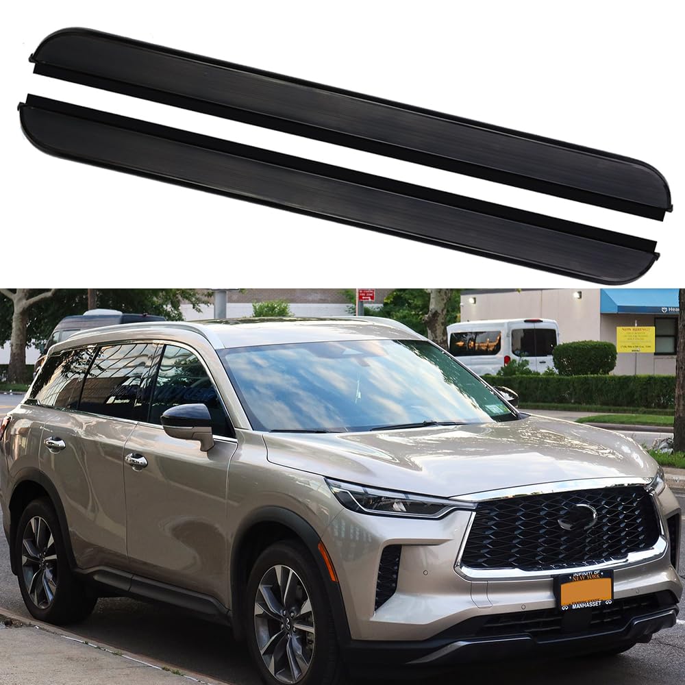 サイドステップ ランニングボード ナーフバー サイドペダルプロテクター インフィニティ QX60 2022-2024用 2個