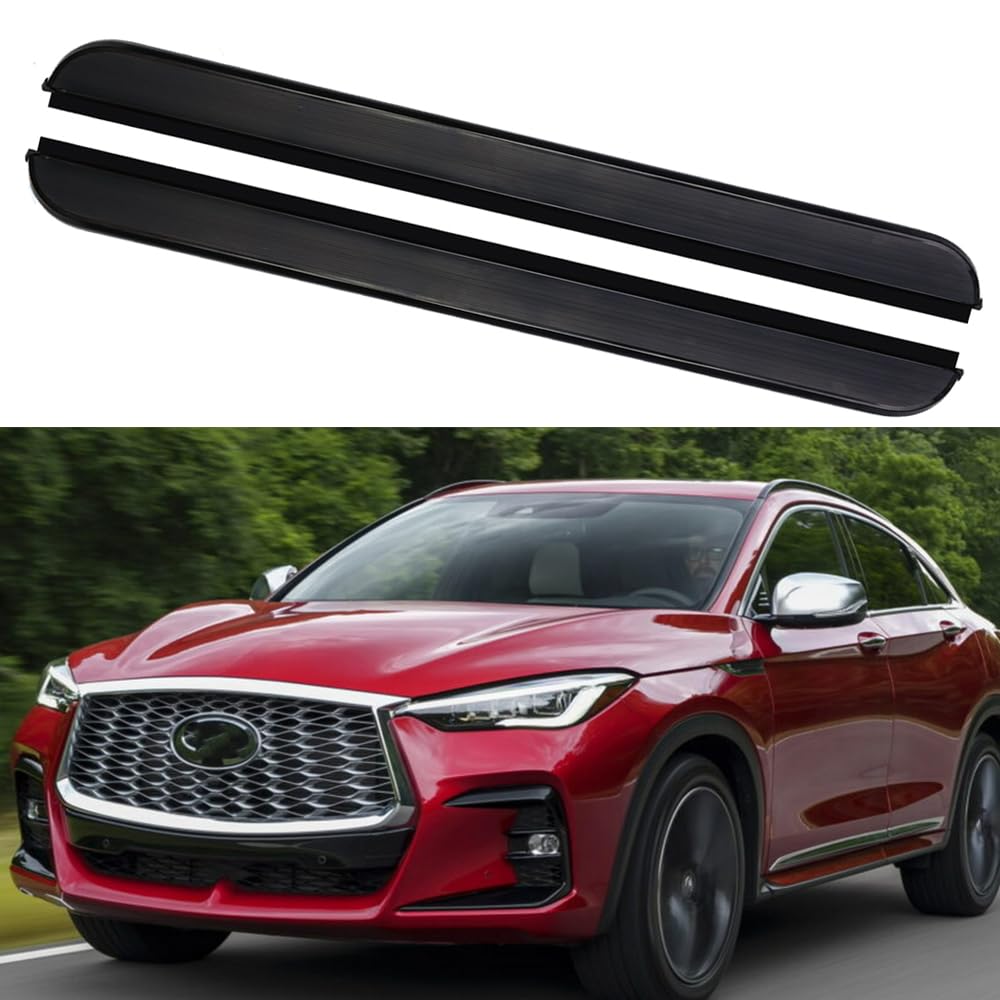 サイドステップ ランニングボード ナーフバー サイドペダルプロテクター インフィニティ QX55 J55 2019-2024用 2個入り