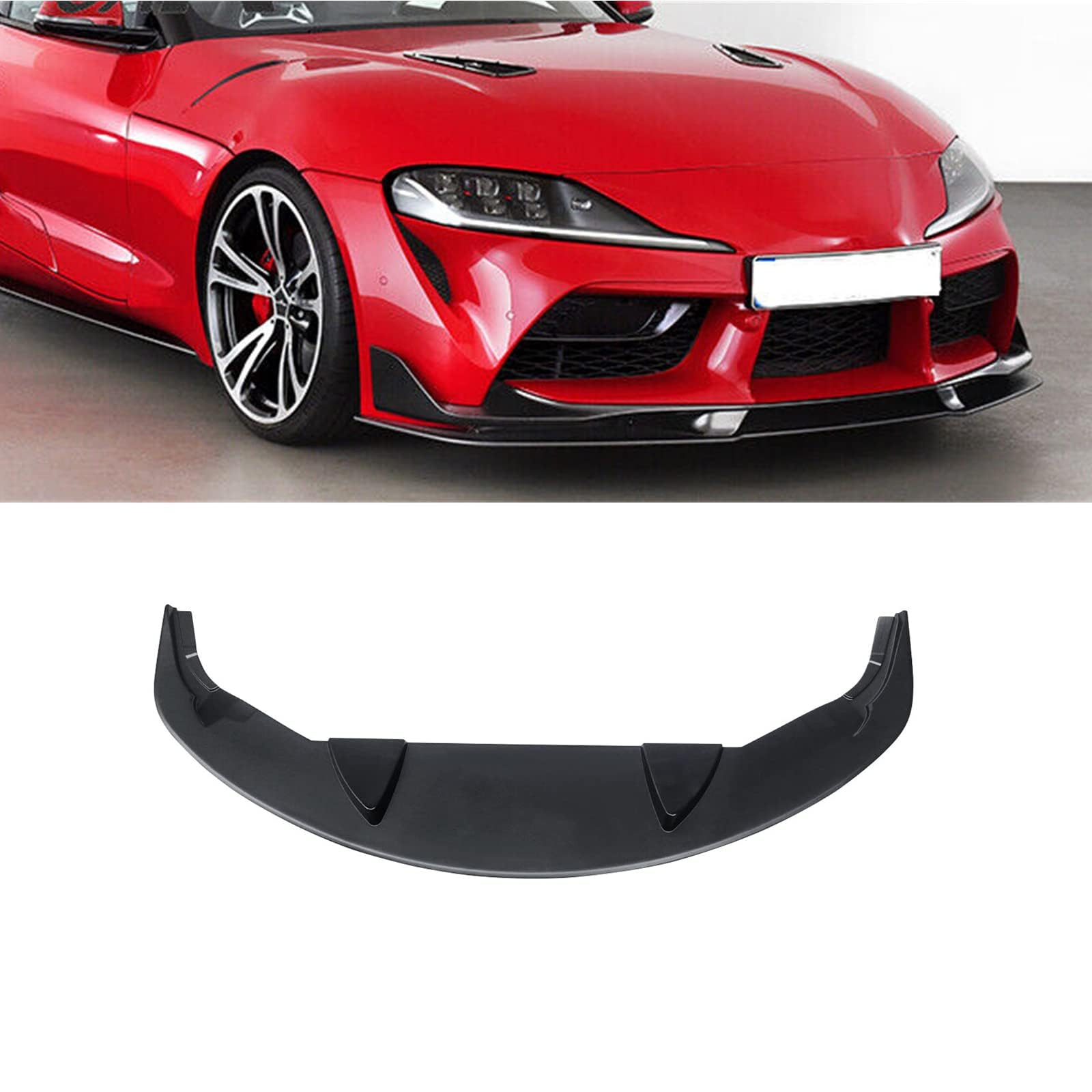 トヨタ GRスプーラ フロントスポイラー GR SUPRA DB型 SZ RZ SZR（2019年～2022年）車種専用 フロントバンパー フロントスポイラー バンパー フロントリップ ABS製 塗装済み エアロパーツ ガーニッシュ カーアクセサリー 艶消し黒 30,419円
