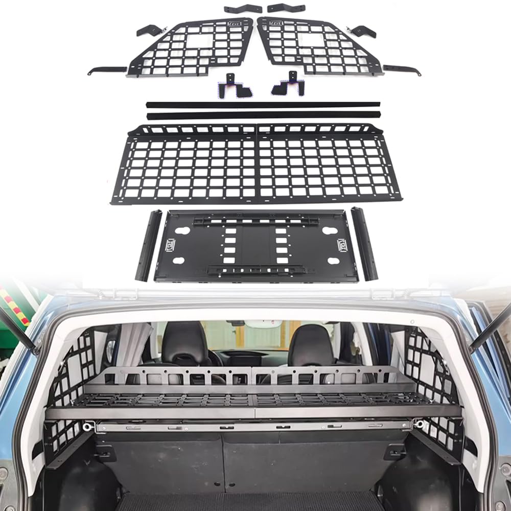スバル フォレスター SH系 SH5/SH9/SHJ 2007.12~2012.11に適合リア トランク 荷室収納ラック ラゲッジ拡張棚 車内 荷物棚 耐重 スペース活用 無加工 簡単取付 吊り下げ収納 旅行収納 アルミ合金 (サイドフレーム&クロスフレーム&多機能テーブル)