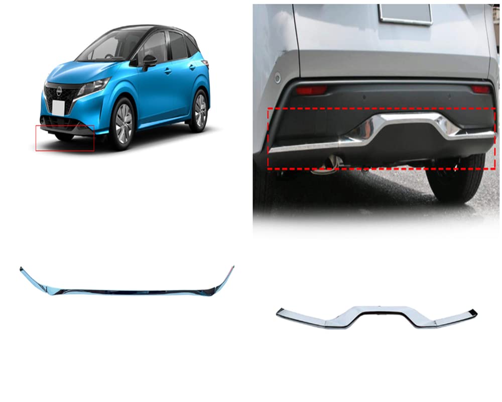 日産 新型ノートNote 3代目 E13系 2020-2023に適合 フロント+リア アンダー モール リップ ガーニッシュ 6枚 ABS カバー リム|ネフストア