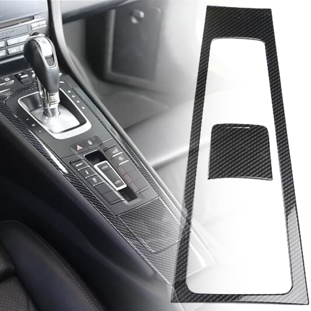 ポルシェ?911 991型 2011~2019 に適合 ギアシフトパネル センターコンソール スイッチパネルカバー 内装ガーニッシュ アクセサリー パーツ 傷防止 カーボン調 (Aモデル)
