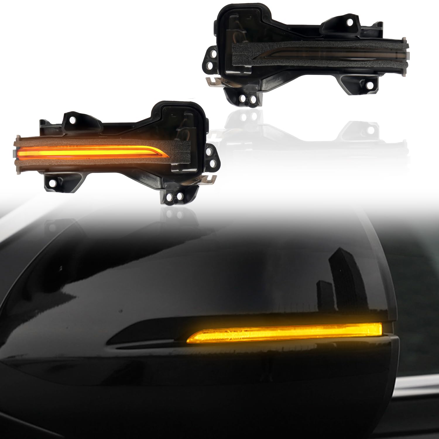 ホンダ CR-V 5代目 RW1/2/RT5/6型 2018.8~2022.8に適合ドアミラー シーケンシャル LED ウインカー 流れる 流星 ハイフラ対策済み カプラーオン Eマーク取得品 工具付き 交換 左右セット｜ネフストア