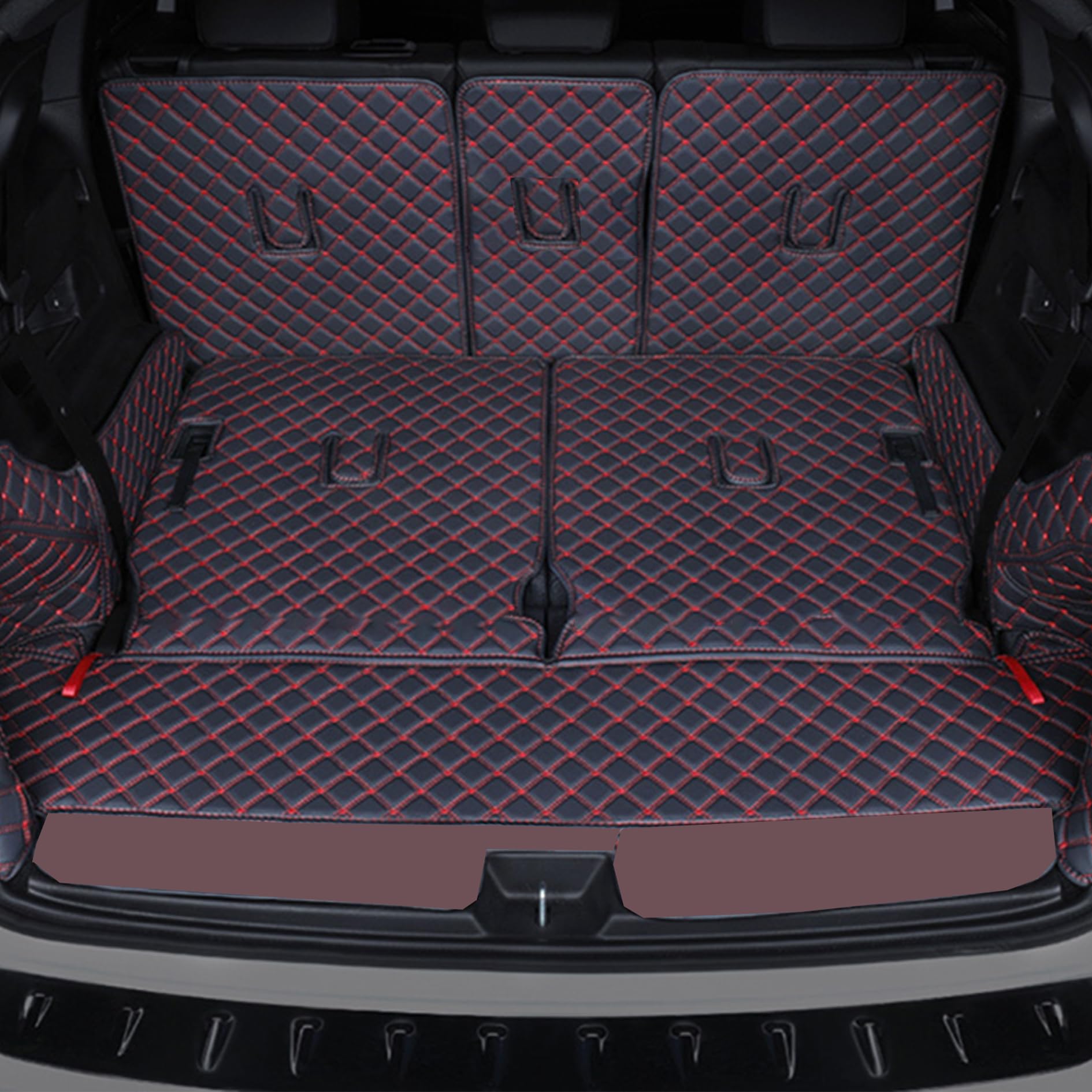 新型メルセデスベンツGLBクラス 7人乗りに適用 トランクマット カスタム 車のトランクマット GLB 2020-2022 ラゲッジマット 専用設計車のトランクマット 3Dフルカバーカーゴマット XPE レザーラゲージトレイ 防水仕様 耐汚れ 抗菌性 耐磨耗性 カスタムマット 保護パーツ【組