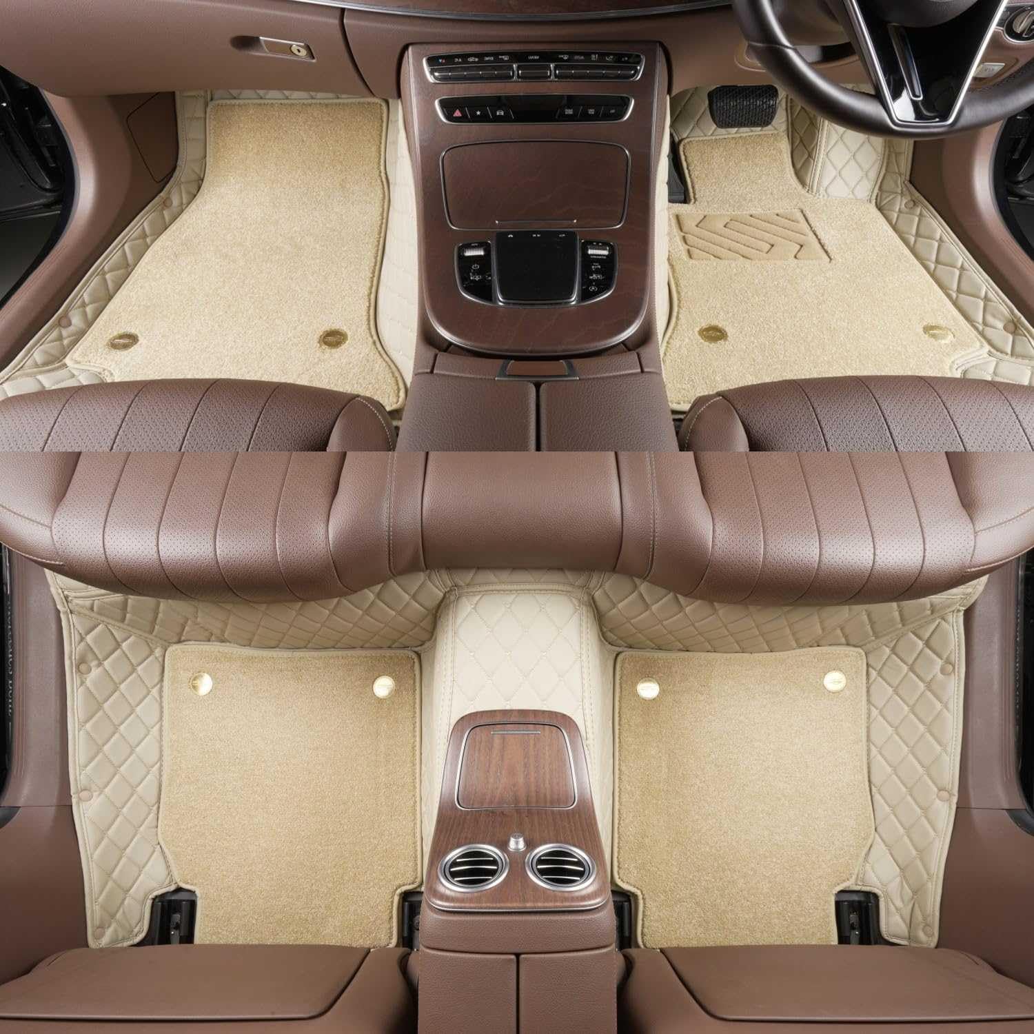 ジャガー Fペイス F-PACE X761 フロアマット 二層構造 カーマット 上層 ナノフリースカーペット 防水 カー用品 取り付け簡単 [並行輸入品]｜ネフストア