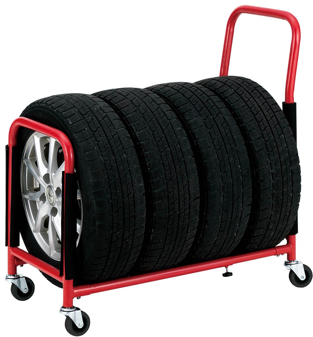 武田コーポレーション メタルラック本体 レッド 幅40&times;奥行73.5～108.5&times;高さ86cm STSR-70107｜ねがいごと店