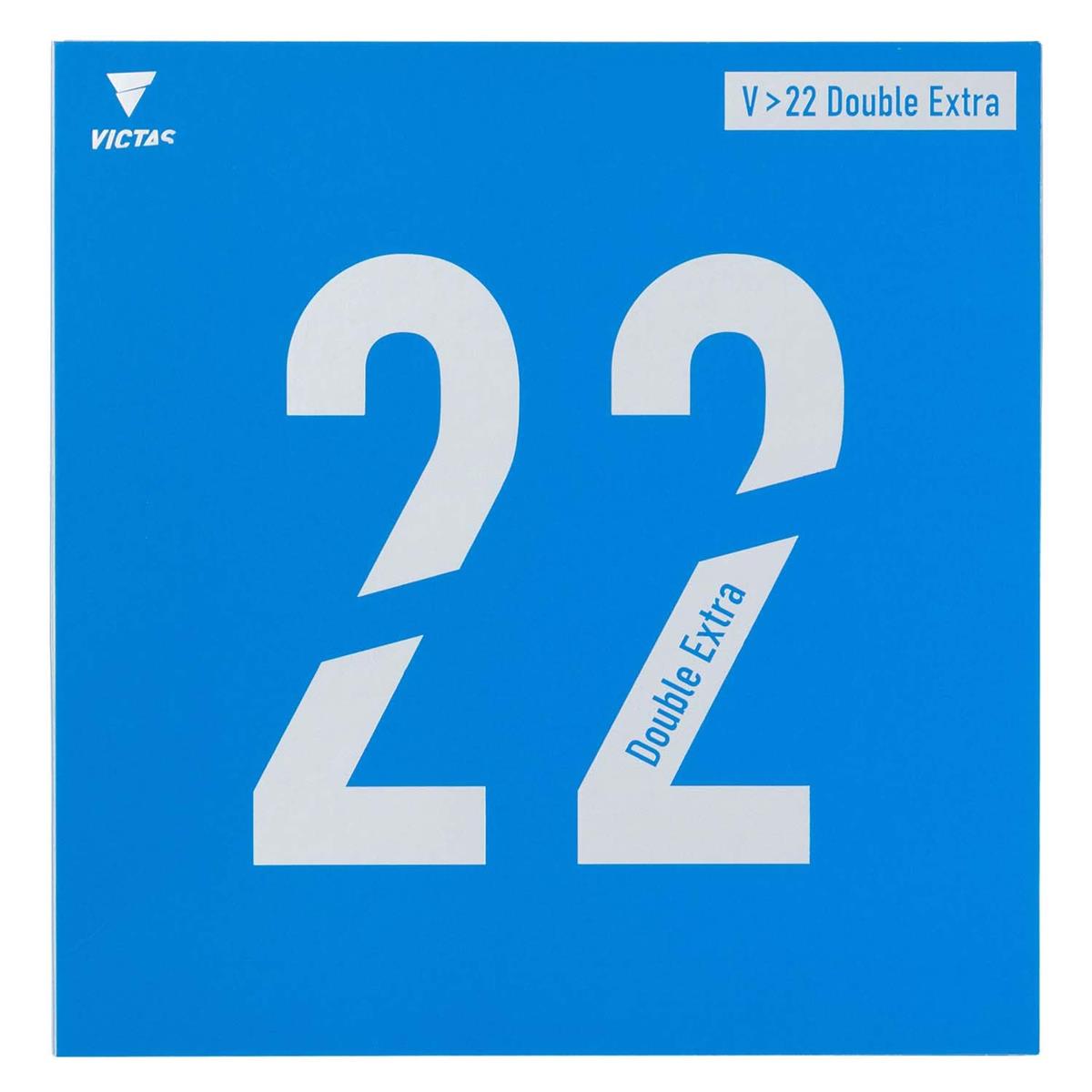 ヴィクタス(VICTAS) ピンポン 天然ゴム V＞22 Double Extra(ダブル槍持ち) 裏ホンブルグ帽 黒いこと(0020) 2.0 200070