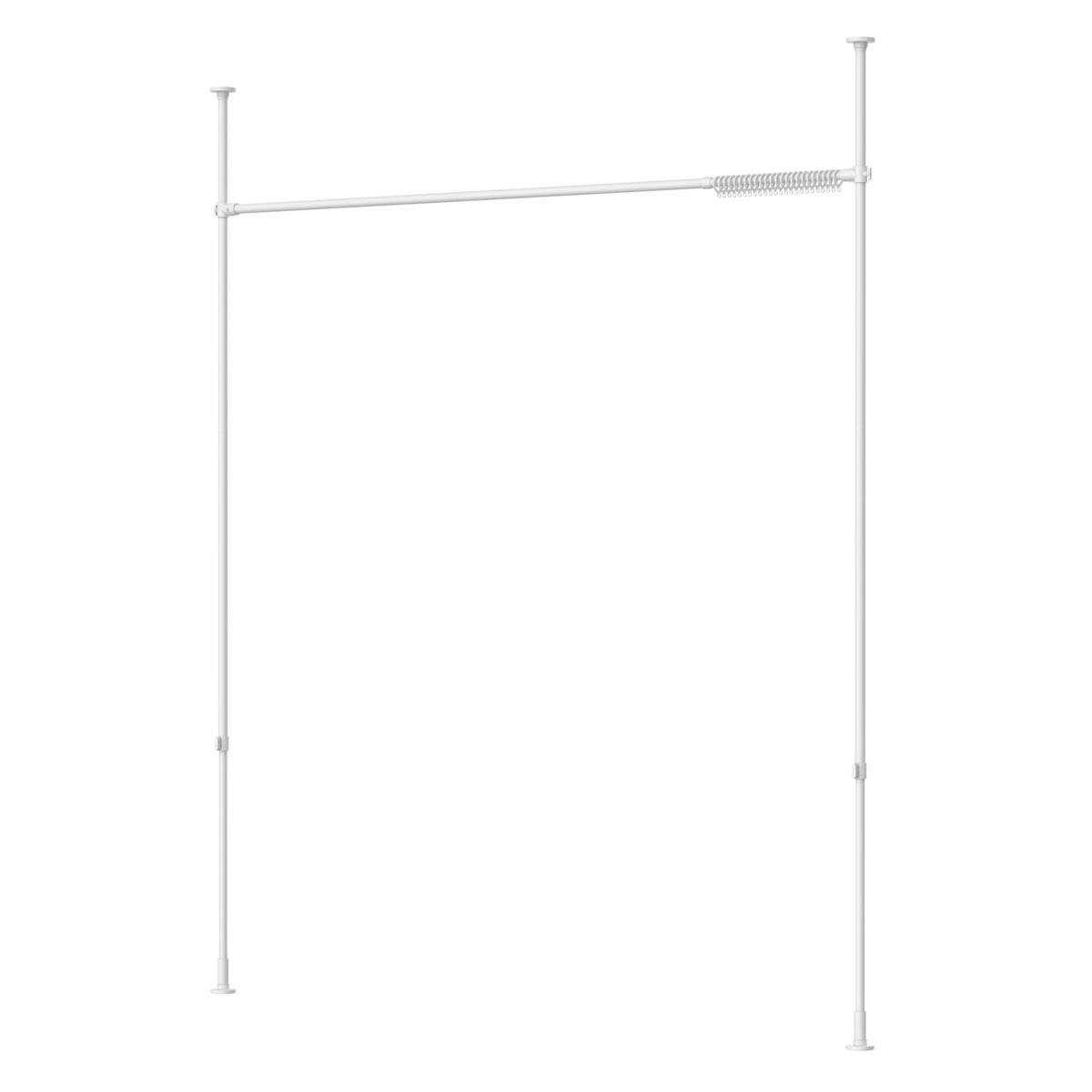 HEIAN SHINDO つっぱりカーテン間仕切り ワイド マットホワイト カーテンリング付き 耐荷重6kg 取付幅180~287cm 取付高190~300cm TNP-60WH 平安伸銅工業｜ねがいごと店