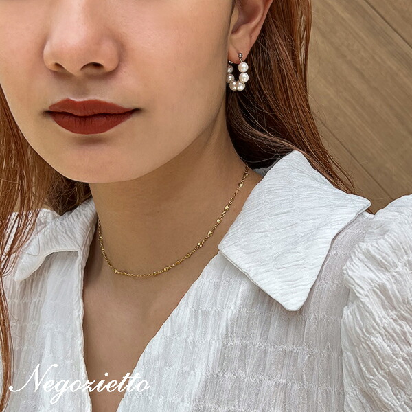 ピアス 金属アレルギー対応 セカンドピアス ファーストピアス レディース 誕生日 プレゼント ステンレス316L キャッチ ピアス 天然石 誕生石 (06月) 淡水パール[両耳用]｜Negozietto　（ネゴツィエット）