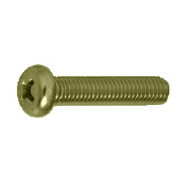 鉄 (+)ナベ小ねじ(全ねじ) M12x35 クロメート 【100個入】