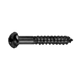 鉄 (+)丸木ねじ 3.1x38 黒クロメート 【1000個入】