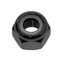 鉄 ナイロンナット(1種) M5(8x6) 三価黒｜ねじねじクン　店
