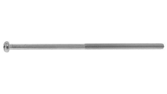 （＋）ナベ小ねじ（ねじ部５０【250個】(+)ﾅﾍﾞｺ  5X100X50 標準(または鉄) / ＢＣ(黒クロメート)