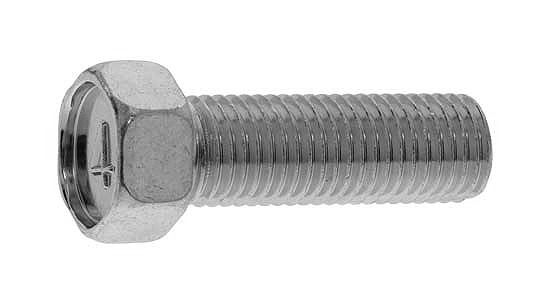 ４マーク細目小形アプセットボルト【130個】(4)ﾎｿﾒｺｶﾞﾀｱﾌﾟｾｯﾄ 12X20P1.25 標準(または鉄) / 三価ホワイト
