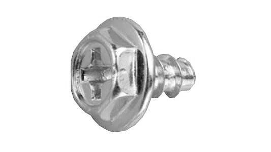 広広とした投球（＋）六角タッピン【2500個】ﾜｲﾄﾞﾋﾟｯﾁ(+)6ｶｸTP  3 X 12 標準尺度(または鉄) / 三価白いこと