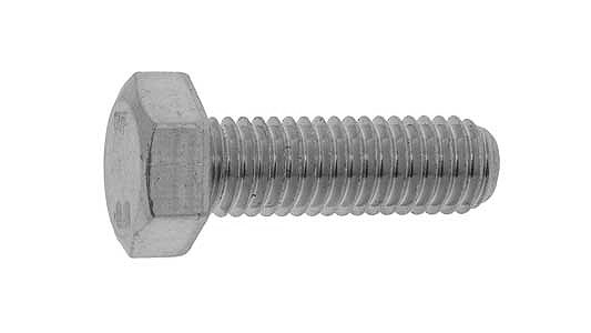 六角ボルト（全ねじ（左ねじ【50個】6ｶｸBT(ｾﾞﾝ(ﾋﾀﾞﾘ  8 X 45 標準(または鉄) / 三価ホワイト