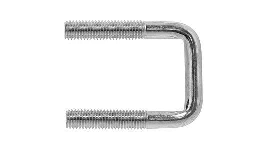 コの字ボルト（□２５Ｘ２５【100個】ｺﾉｼﾞBT(ﾛ25X25 M8 標準(または鉄) / 三価ホワイト｜ネジショップ　店 23,341円