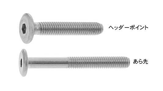 ＪＣＢ－Ｃ（六角穴 安達製【250個】ｽﾃﾝ JCB-C(6ｶｸｱﾅ  6X40(S\u003d30 ｽﾃﾝﾚｽ(303､304､XM7等) / ＧＢ(茶ブロンズ)