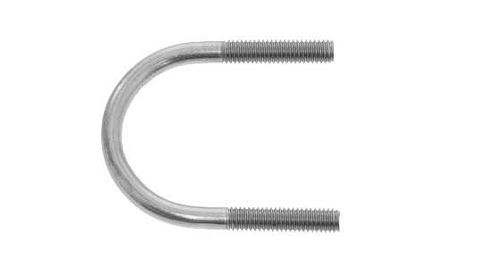 Ｕボルト（鋼管用（輸入品【1000個】Uﾎﾞﾙﾄ(ﾕﾆｭｳ 6 X 10A 標準(または鉄) / ユニクロ