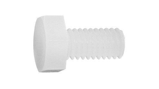 ＰＶＤＦ 六角雄捩子【100個】PVDF 6ｶｸBT  8 X 35 標準尺度(または鉄) / 出どころ(または標準尺度)
