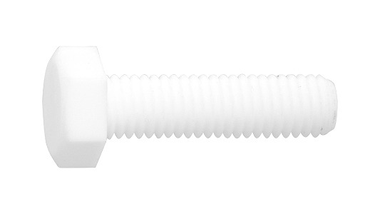ＰＴＦＥ 六角ボルト【100個】PTFE 6ｶｸBT  3 X 12 標準(または鉄) / 生地(または標準)