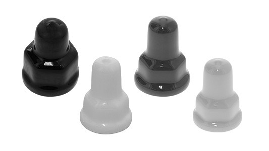 中毒者押しかぶせる座付（内ねじ付【100個】ﾅｯﾄｶﾊﾞｰｻﾞﾂｷ(ﾈｼﾞ M10(17X15) 標準尺度(または鉄) / 脂塗り付ける 白