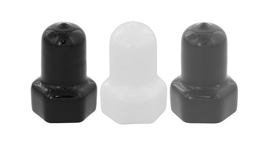 ナットカバー（内ねじ付ＲＯＨＳ２【25個】ﾅｯﾄｶﾊﾞｰ(ｳﾁﾈｼﾞﾂｷ M20(ROHS2 標準(または鉄) / 樹脂着色 白