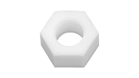 ＰＴＦＥ　六角ナット【100個】PTFE 6ｶｸﾅｯﾄ M 4 標準(または鉄) / 生地(または標準)