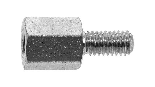 ３価Ｗ 六角スペーサー（ＢＳＦＥ【300個】 6ｶｸ ｽﾍﾟｰｻｰBSF  409E 標準(または鉄) / 生地(または標準)