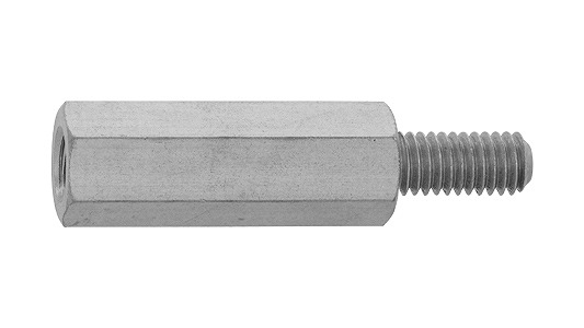六角支柱【100個】SUS303 6ｶｸｼﾁｭｳ  6 X 35 ＳＵＳ３０３ / 生地(または標準)