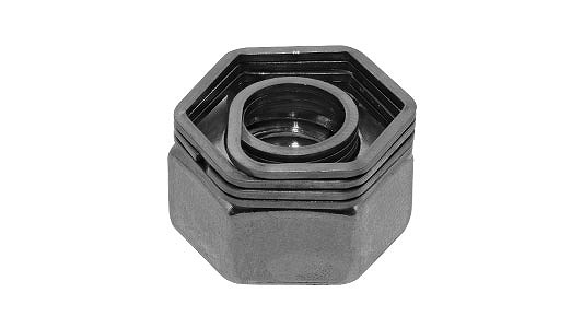 パクト×ロックワン（ウイット用【100個】ﾊﾟｸﾄ X ﾛｯｸﾜﾝ W1/2 ｽﾃﾝﾚｽ(303､304､XM7等) / 生地(または標準)