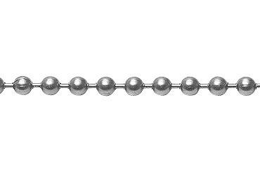 ボールチェーン（３０メーター【1個】ﾎﾞｰﾙﾁｪｰﾝ(30ﾒｰﾀｰ 3.2-R ｽﾃﾝﾚｽ(303､304､XM7等) / 生地(または標準)