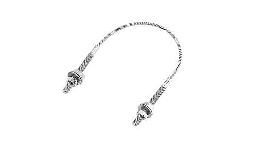 ワイヤーＵボルト【20個】ﾜｲﾔｰUﾎﾞﾙﾄ(M5  UW-2050 ｽﾃﾝﾚｽ(303､304､XM7等) / 生地(または標準)
