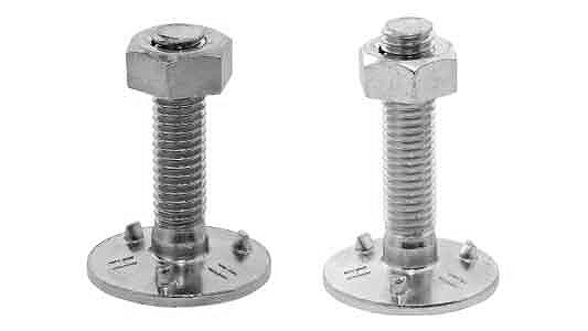 三ツ爪バケットボルトＮ（ウィット【100個】ﾐﾂﾂﾞﾒﾊﾞｹｯﾄﾎﾞｰﾙﾄN 3/8X32 標準(または鉄) / クロメート