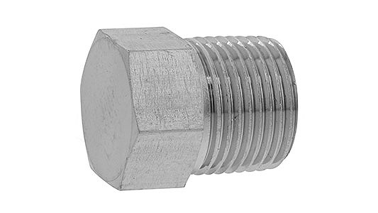 ねじ込継手　六角プラグＳＴＰ箱入【50個】6ｶｸﾌﾟﾗｸﾞ(STP(ﾌｸﾛ 8A(1/4 ｽﾃﾝﾚｽ(303､304､XM7等) / 生地(または標準)